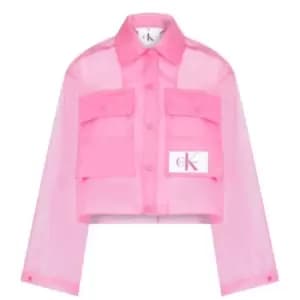 Calvin Klein Jeans Transparent Tpu Jacket - Pink