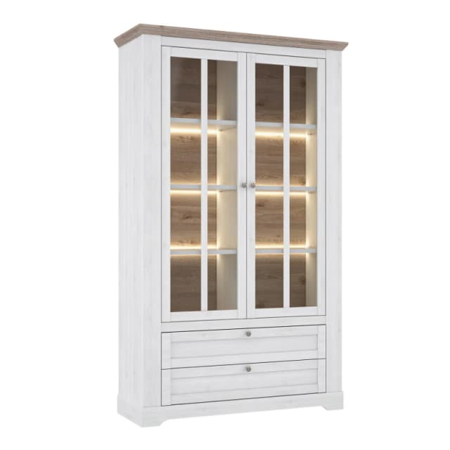 Furniture To Go Iloppa Display Cabinet in White White Unisex