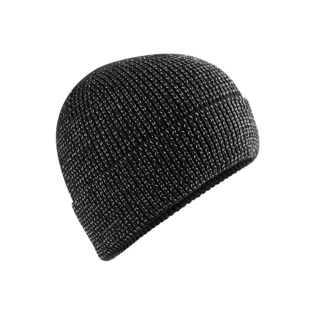 Beechfield Mens Streetlite Reflective Beanie in Black Male One Size