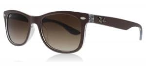 Ray-Ban Junior RJ9052S Sunglasses Matte Brown On Blue 703513 48mm
