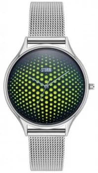 STORM Cobra-X Green Stainless Steel Mesh Strap Watch
