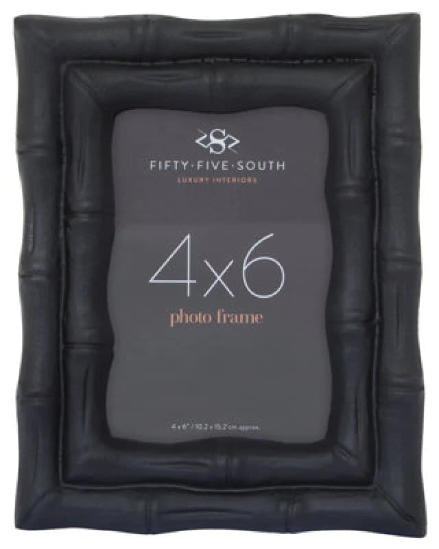 Orsina Hiba 4 X 6 Black Finish Bamboo Effect Photo Frame