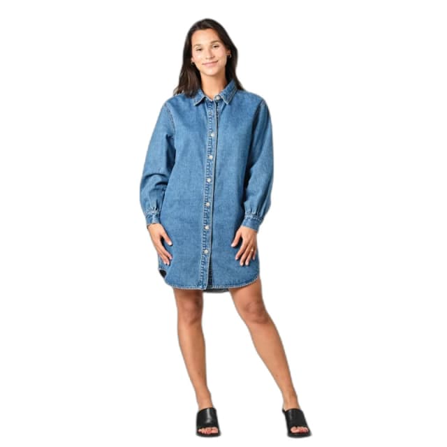 F.A.M. Paris Denim shirt dress For Her F.A.M. Paris Salome Long Bleu Female XS
