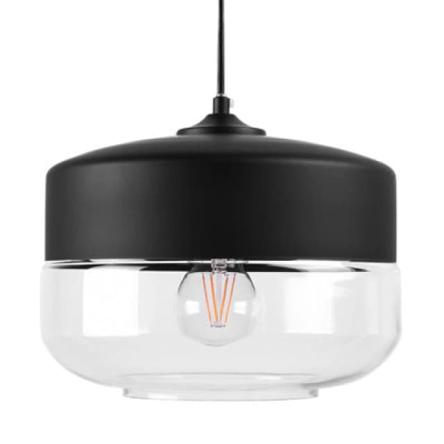 Beliani Pendant Lamp Murray Glass Black