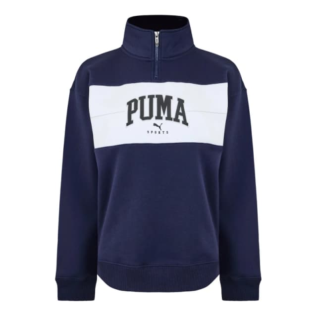 Puma Squad Half-Zip Fl Fleece Womens - Blue Blue 8