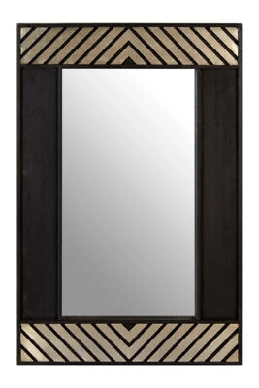 Orsina Black Gloss Finish Accent Wall Mirror