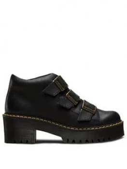 Dr Martens Coppola 3 Tie Ankle Boots - Black Wyoming, Size 6, Women