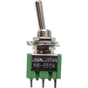 Toggle switch 250 V AC 1.5 A 1 x OnOn MS 550A B