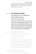 The Missing Course : Everything They Never Taught You about College Teaching