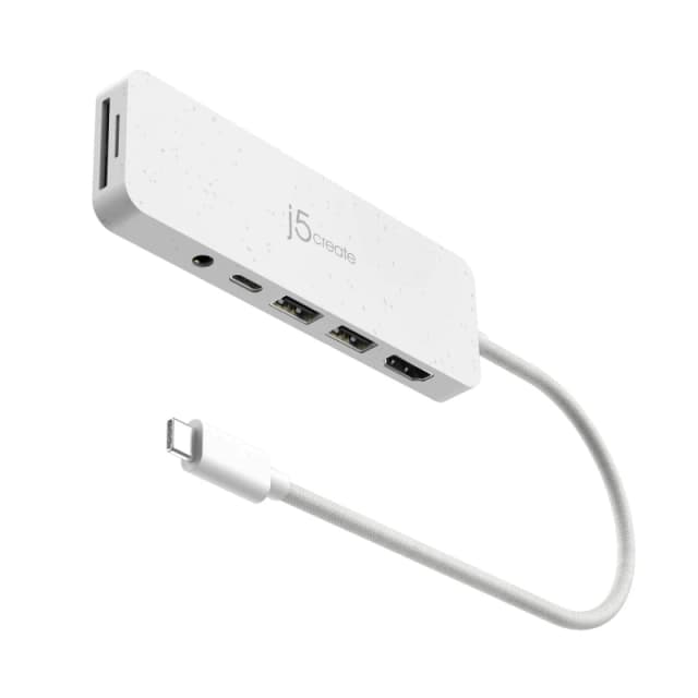 j5 create j5create JCD373EW - USB-C Multi-Port Hub with Power Delivery JCD373EW-N