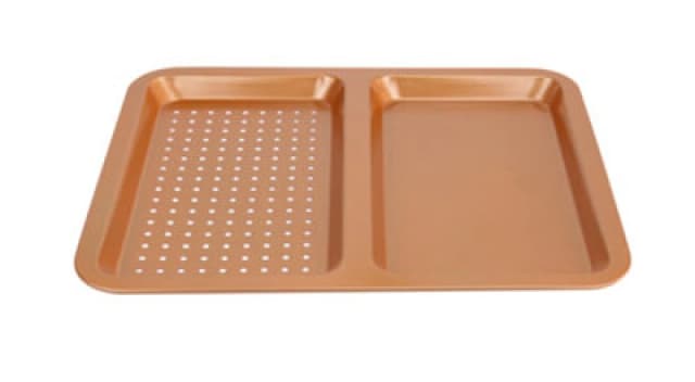 Cermalon Copper Twin Section Baking Tray Copper unisex