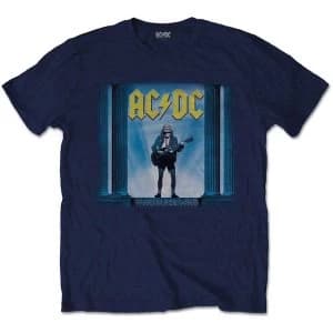 AC/DC - Who Man Who Mens Large T-Shirt - Navy Blue