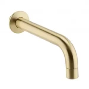 Kartell - TAP146OT K-Vit Brassware Ottone Wall Mounted Bath Spout, Brushed Brass - Brushed Brass