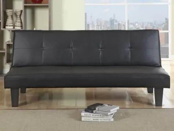 Birlea Franklin Black Faux Leather Sofa Bed