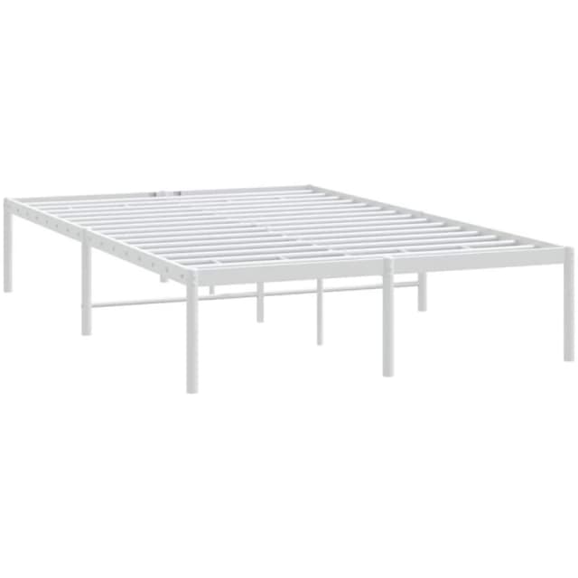 VIDAXL Metal Bed Frame without Mattress White 135x190cm Vidaxl 8720845721541