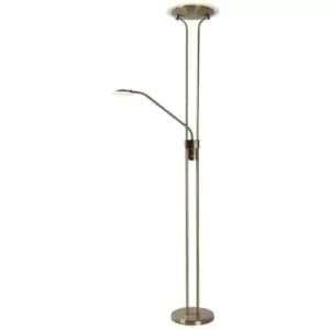 Lucide CHAMPION-LED - Floor Reading Lamp - LED Dim. - 3000K - Bronze
