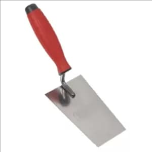 Sealey Stainless Steel Filler Trowel - Rubber Handle - 140mm