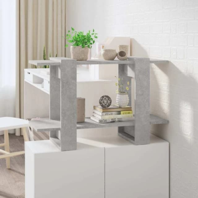 VIDAXL Vidaxl - Book Cabinet/Room Divider Concrete Grey 80x30x51cm 8720286842898