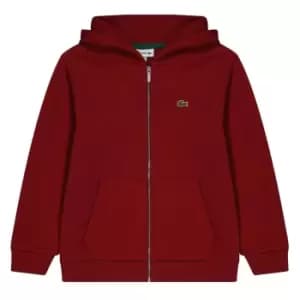 Lacoste Junior Boys Basic Zip Hoodie - Red