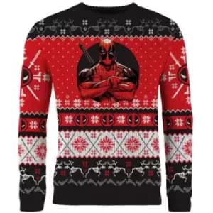 Deadpool Christmas Jumper (Size L)