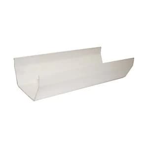 FloPlast RGS2W Square Line Gutter - White 2m