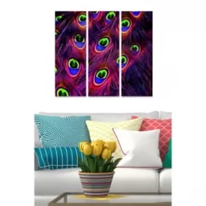 MDF3617473 Multicolor Decorative MDF Painting (3 Pieces)