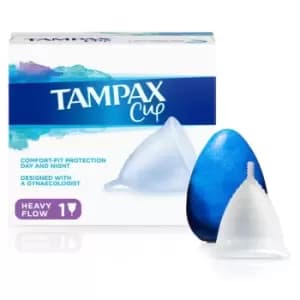 Tampax One Size White Menstrual Cup Heavy Flow