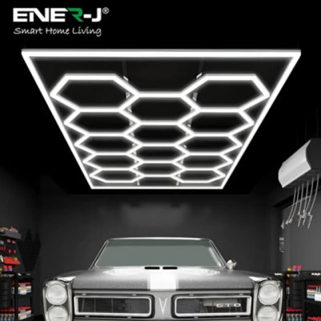 Ener-J 600W Car Showroom Light 440mm 23.6mm 38.1mm 57Pcs And 1175mm 23.6mm 38.1mm 12Pcs PC T5 Tubes 4000K 72000 Lumens Connector 56Pcs