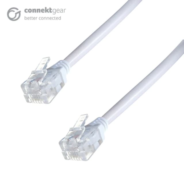 connektgear 15m ADSL Broadband High Speed Modem Cable RJ11 Male to RJ1