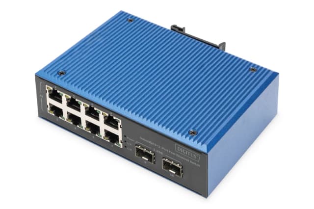 Digitus Industrial 8+2 port Fast Ethernet switch