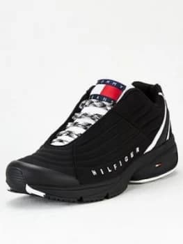 Tommy Hilfiger Mix Runner Trainers - Black