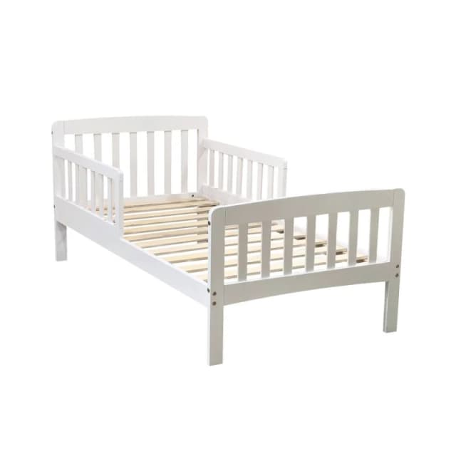 Kidsaw Jinsen White Wooden Toddler Bed - 2ft6 Small Single