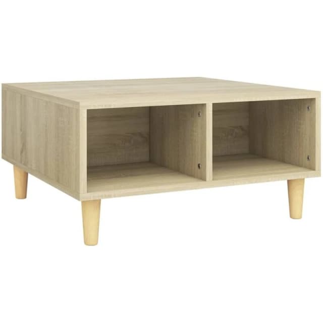VIDAXL Coffee Table Sonoma Oak 60x60x30cm Engineered Wood Vidaxl 8720286357897