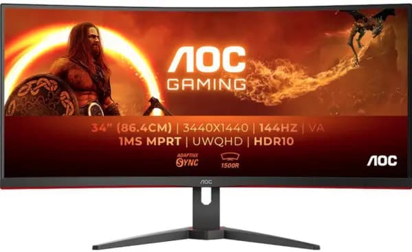 AOC G2 34" CU34G2XE/BK Wide Quad HD Curved Gaming LED Monitor