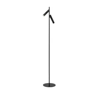 Philon Modern Floor Reading Lamp - Ø23cm - LED Dim. - 2x4,5W 3000K - Black