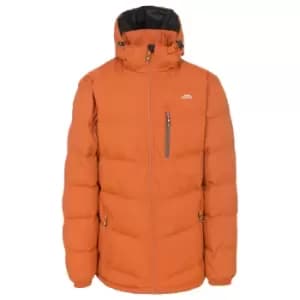 Trespass Mens Blustery Padded Jacket (S) (Burnt Orange)