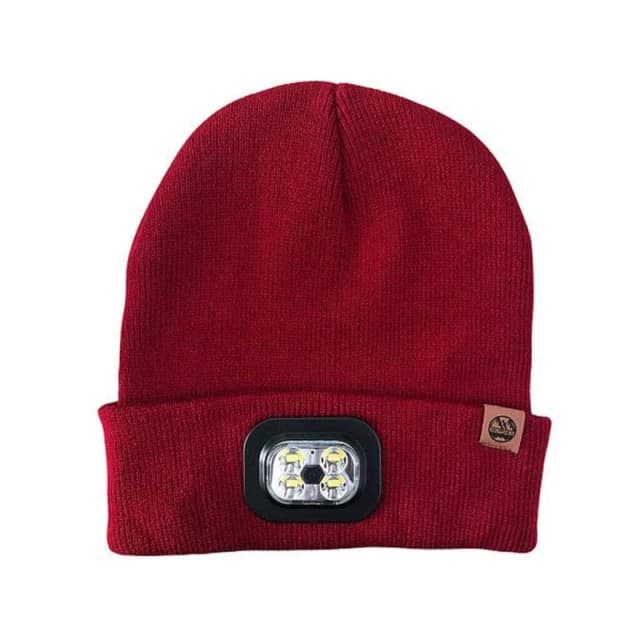 Six Peaks Mens LED Beanie in Wine Wine Male One Size