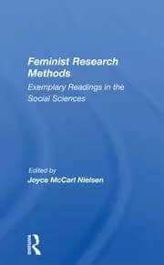 Feminist Research Methods Exemplary Readings In The Social Sciences
