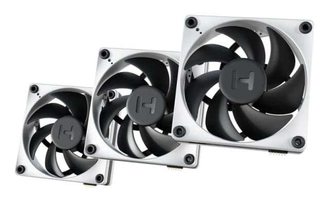 HYTE Hyte THICC FP12 120mm PWM Fan Cool White/Black 3 Pack + Nexus Portal NP50 FAN-HYTE-FP12-BW-3NP