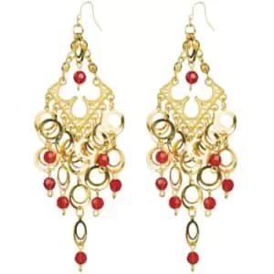 De Luxe Earrings Gypsy Fancy Dress Accessory
