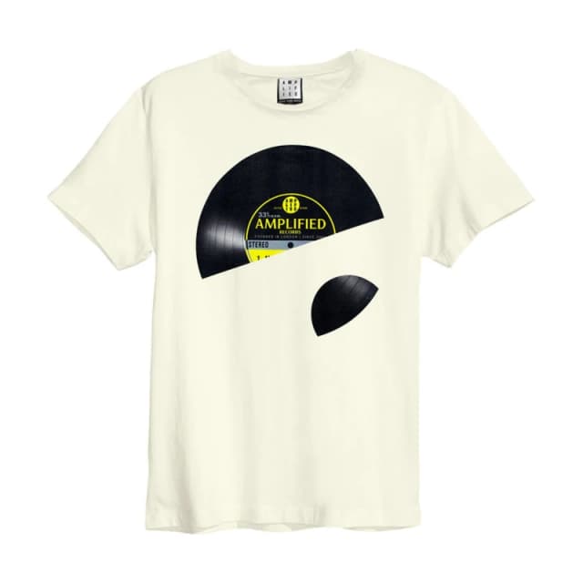 Amplified Amplified Men Vinyl Sleeve T-Shirt in White Size: X-Small White XS Male 5063238049611