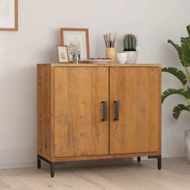 Vidaxl Sideboard Brown 75X35X70 Cm Solid Pinewood, Brown 349923