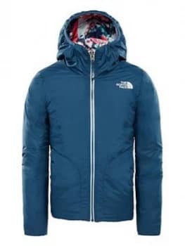 The North Face The North Face Girls Reversible Perrito Jacket Blue Size L13 14 Years Women