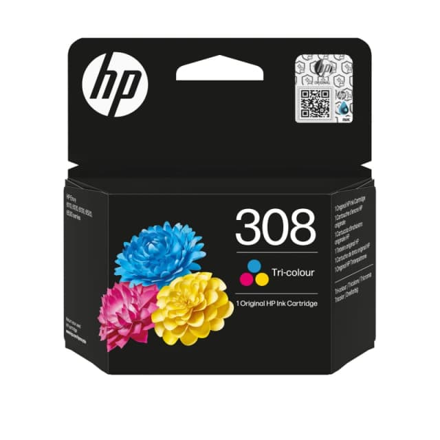 HP 308 Tri-Colour Ink Cartridge - 7FP20UE (Original)