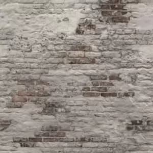 Dutch Wallcoverings - Photo Mural Old Brick Wall Grey Grey
