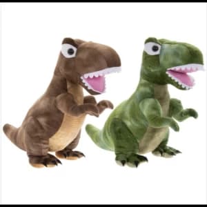 Dinosaur (Pack of 2) Green & Brown Doorstop By Lesser & Pavey