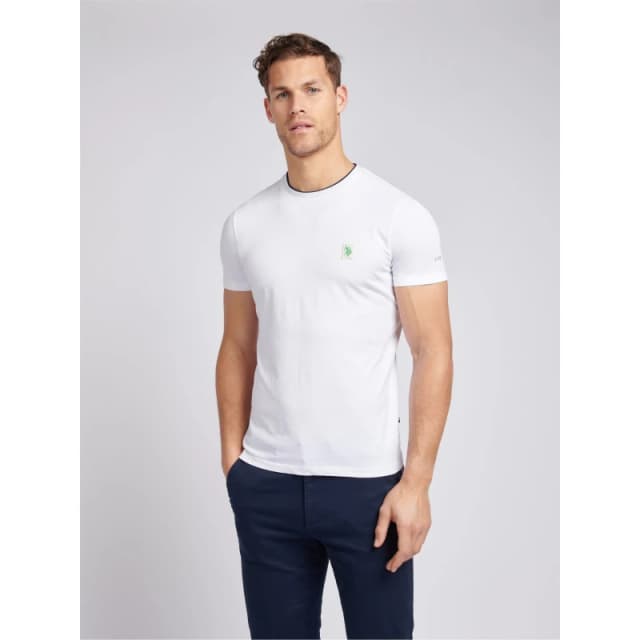 U.S. POLO ASSN. Life Double Horsemen T-Shirt White