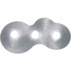 CIRCLE white ceiling light 3 bulbs Sunny silver