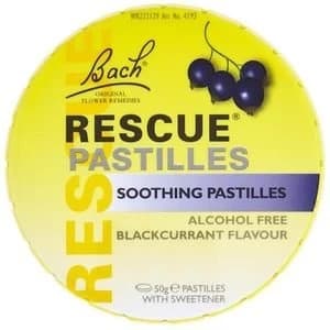 Bach Rescue Pastilles Blackcurrant 50g