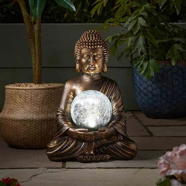 Smart Solar Gazing Buddha